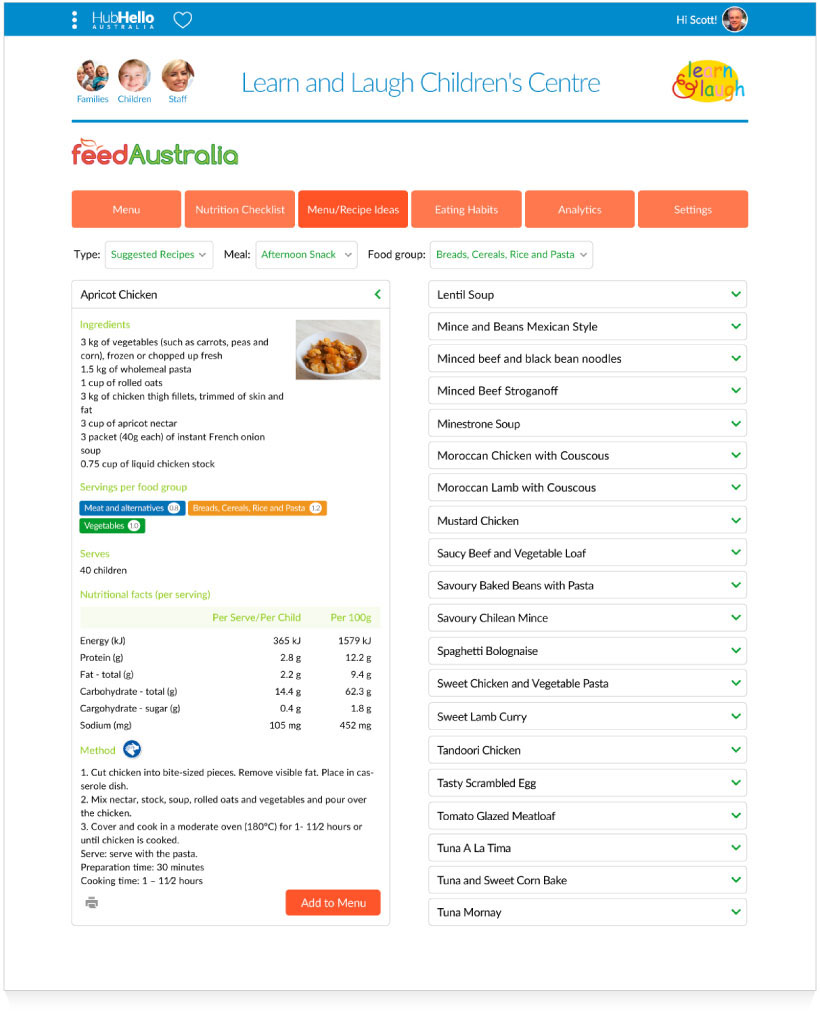 feedAustralia nutrion content image